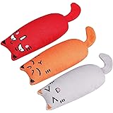 Bojafa Cat Catnip Toys 3 Pack Cat Plush Teeth Cleaning Toys for Indoor Cats Kittens- Creative Scratch Chewing Teeth Grinding 