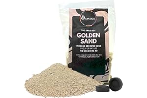 Samsara Arena de sílice dorada para inciensos, resistente al calor de los carbones, arena natural granulada para portaincienso 0,1-0,4 mm (50 g)