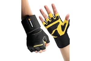 M MANUEKLEAR MANUEKLEAR Trainingshandschuhe Herren Kraftsport mit Handgelenkband, Fitness Handschuhe Herren und Damen, Gym Handschuhe Damen für Crossfit Bodybuilding Radsport…