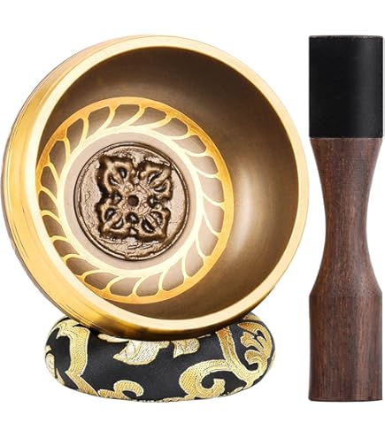 Tibetischer Klangschalen-Klöppel Aus Holz | Mit Gummikopf Für Meditation & Yoga