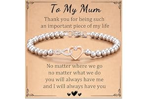 Aunis Mum/Auntie/Sister/Girlfriend/Best Friend/Friendship Infinity Heart Bracelet