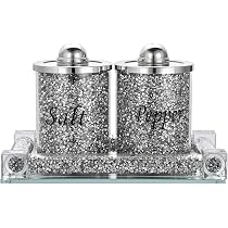 TOV® Vorratsdosen Set – 3 Stück, Gefüllt Mit Kristallen, Je 15 Cm Hoch | Für Tee, Kaffee, Zucker