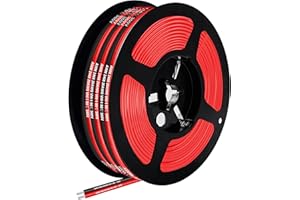 THUN-CT Elektrischer Draht Kabel-18AWG 0,8mm² 5 Meter verseilter verzinnter Kupferdraht für Einfarbiger LED Streifen/LED-Lampen