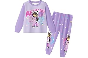Aepotumn Aphmau Merch Girls Pyjamas Long Pjs 2 Piece Long Sleeve Top Pants Sleepwear Loungewear Suit for Girls