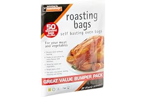 Toastabags Standard Roasting Bags, Transparent, 25 x 38 cm, Pack of 50