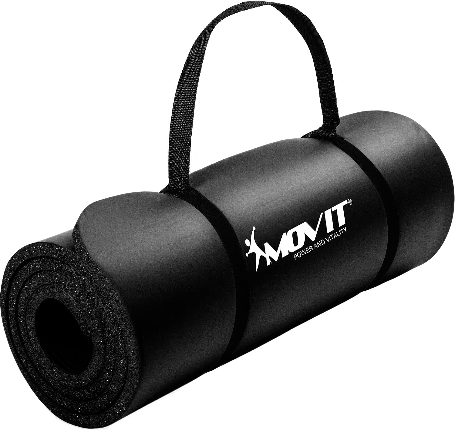 MOVIT Colchoneta de gimnasia, respetuosa con la piel y sin ftalatos, para casa o para llevar, en 3 tamaños y 12 colores