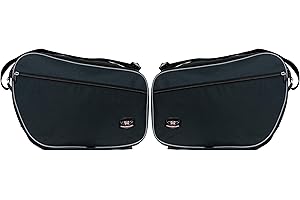 GREAT BIKERS GEAR GBG Sacs intérieurs pour sacoches rigides de moto, doublure de sac de voyage avec fermeture éclair YKK, bandoulière réglable, noir, compatible avec Triumph Sprint GT 1050