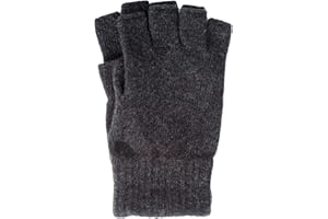 Foster-Natur, Guantes sin dedos para hombre, 100% lana