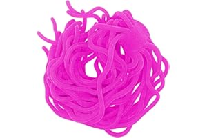 SAMSFX 60 patas x mosca atando gusanos Squirmy cuerpo de pesca Squirmy Wormy (rosa)