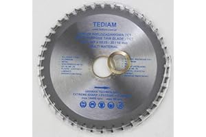 LEPIK Hoja de sierra circular universal premium de 125 x 22,2 mm para muchos materiales diferentes con 40 dientes TCT