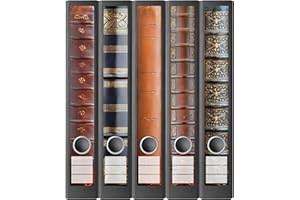 AUSGEWÄHLT VERPACKT Ordnerrücken Etiketten selbstklebend – 10 Aufkleber zum Beschriften –für Ordner A4 schmal – Klebeetikett als Rückenschild für Ordner schmal – opak: Untergrund scheint nicht durch (Buchrücken)