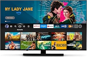 MEDION Téléviseur 55 Pouces 4k (138,8 cm) QLED Television (Fire TV, Smart, Dolby Vision HDR, Dolby Atmos, Prime Video, Bluetooth, DVB-T2, MD 855800)