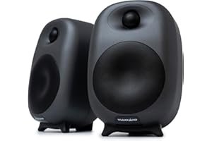 VULKKANO D4 Enceintes PC amplifiée avec Woofer de 4", Puissance de 80W, Bluetooth, USB, RCA, Aux, Sub Out, Télécommande, Enceinte Ordinateur avec Design Élégant