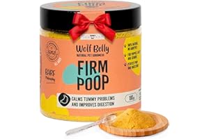 WOLF BELLY NATURAL PET GOODNESS Wolf Belly - Probióticos Diarrea Perros 100% Natural (180 gr) Prebióticos & Enzimas Digestivas | Suplemento de Fibra en Polvo | Regula Tránsito Intestinal Rico en Calabaza - Elaborado en España
