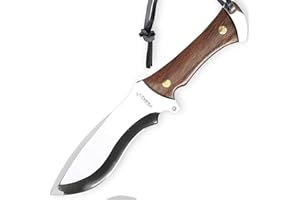 Perkin Knives - Coltello da caccia con fodero in pelle