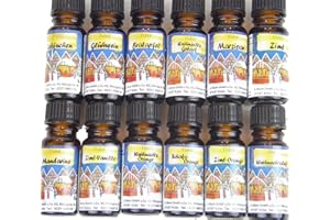 osters muschel-sammler-shop 12 Set Weihnachts/Winter DUFTOEL Duftoel Raumduft mit verschiedenen Duftsorten