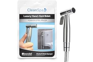 Brondell CSL-40 CleanSpa Luxury Hand Held Bidet Shattaf Sprayer, Silver