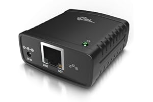 ‎CSL-COMPUTER CSL - LAN Printserver Druckerserver - Fast Ethernet - USB2.0 High Speed - LRP Print Server für Windows – Netzwerk USB zu RJ45 - DHCP fähig, TCP/IP – inkl. Netzteil und Ethernetkabel – Neues Modell