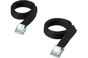 COGHLAN'S Relags Courroie de Tension avec Boucle en métal 18 mm 1 m Noir Taille Unique