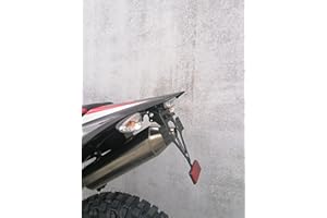 Kennzeichenhalter GroFaTec EVO Set für Aprilia RX125 / SX125 2018-2024 Kennzeichenträger Enduro RX 125 Supermoto SX 125 Nummernschild kurzes Heck Heckumbau sx125rx125