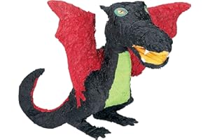 AMSCAN Birthday Party Decoration Kids Red Black Fire Dragon Pinata Accessory