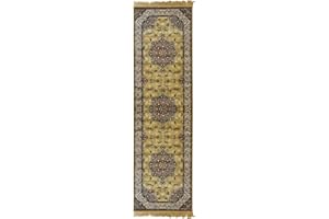Smart Deco Home Passatoia corsia tappeto lungo corridoio ingresso salotto AMIRA ORO 70X300 CM