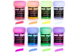 neon nights 8 x Vernice UV Neon Fluorescente Luminescente