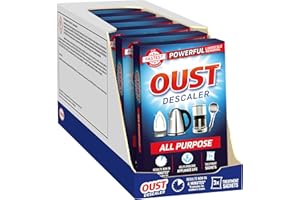 Oust Powerful All Purpose Descaler, Limescale Remover – Ideal for Kettles, Coffee Machines, Irons and Shower Heads, 3 Sachets x 6 (18 Sachets Total)