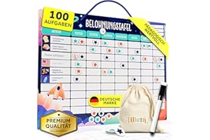 ‎LILLETA Lilleta ® Belohnungstafel für Kinder – 95 Aufgaben + 350 Magnete – Magnetisches Belohnungssystem für Verantwortung & Selbstständigkeit – Montessori Aufgabenplaner, Wochenplaner ab 4 Jahren
