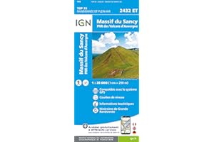 IGN Massif du Sancy - Carte topographique
