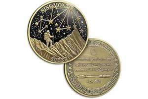 ATSKNSK Moneda de sobriedad de 9 meses, monedas sobrias de 9 meses, monedas de septiembre AA y medallón, alcohólicos, anónimos, recuperación, aniversario, regalos de sobriedad para mujeres y hombres
