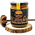 Nirvan Farms Pure Buffalo Desi Ghee- A2 Bilona Method -Natural And Organic 500 Ml (Light Brown)