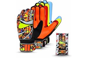 Kickout Gants de gardien de but de qualité supérieure | Gants de gardien de but funky avec latex de 3 mm pour une meilleure adhérence et protection | Gants pour adultes et enfants pour gardien de but de football