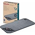 Beurer HK123 Green Planet Heating Pad, Made in Europe, Top and Bottom Made from 100% Recycled Material, Cuddly Soft, 60 x 30 cm, 6 Temperature Levels and Automatic Shut-Off, Machine Washable, Grey