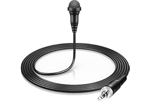 SENNHEISER PRO AUDIO Sennheiser ME 2 Elektret-Kondensator-Ansteckmikrofon mit Kugelcharakteristik für klaren und natürlichen Klang bei Rundfunk, Präsentationen und Videoproduktionen - Schwarz (508935)