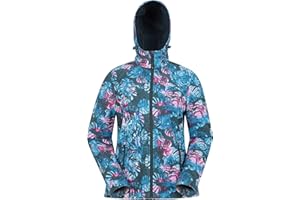 Mountain Warehouse Exodus, giacca in softshell da donna - Impermeabile traspirante, regolabile, idrorepellente e antivento - Ideale per, passeggiate, ciclismo