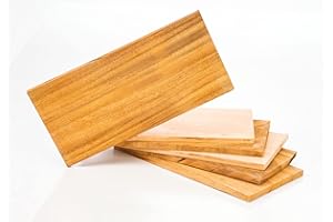 Campingman XXL Räucherbretter Aroma Grillbretter aus Hickoryholz, Grillplatte für Gas-, Kohle- und Elektrogrills, Ideal für Fisch & Fleisch, Würziges Raucharoma, 300 x 145 x 10mm… (8er Pack)