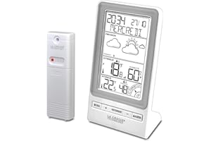 La Crosse Technology La Crosse Technology-WS6819 Prévision, Alertes de Température et Indice de Confort Station météo, Argent