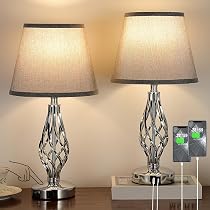 Lampada Da Tavolo LED Idena Tango Touch - Regolabile In Altezza, Dimmerabile, Con Porta USB-C, Colore Grigio