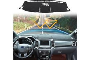 YANER Alfombrilla de terileno para Ford Ranger 2015-2022, cubierta de salpicadero de coche, accesorios antideslizantes, alfombrilla interior para salpicadero (conducción a la izquierda)