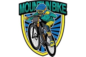 Finest Folia Pegatinas para bicicleta de montaña para coche, bicicleta, casco, botella de agua, guitarra, portátil, maleta, exterior, MTB, vinilo adhesivo resistente al agua, accesorio R201 (04