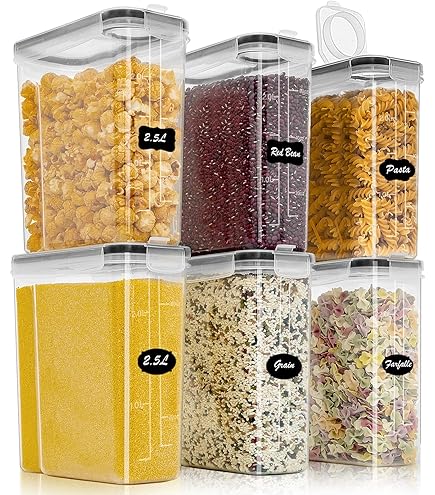 GRANZ Luchtdichte voedselopslagcontainers 4-pack (1,4L
