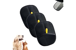 HIRHNDFK Celery Pets Double-Sided Pet Grooming Gloves, Reusable Cat Dog Grooming Hair Remover Mitt Massage Deshedding Glove Brush, Static Removal Gloves, for Clothes, Sofas, Carpets-1pcs