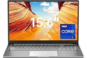 KINGNOVYPC 15,6-calowy laptop Windows 11, przenośny notebook, komputer biurowy, 16 GB RAM 2 TB SSD IPS Metal Ultrabook, procesor Intel Core i7-1260P, 12C/16T, do 4,7 GHz