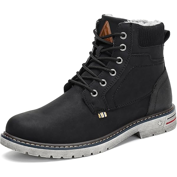 Winterstiefel Herren Wasserdicht - Gefütterte Schneestiefel Mit Rutschschutz