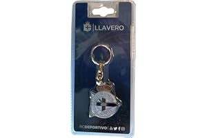 Real Club Deportivo de La Coruña Lladep Llavero, Blanco/Azul, Talla Única