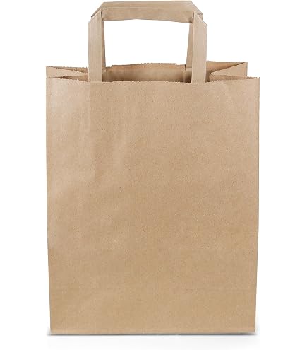 250 Papiertragetaschen Kartoffelmotiv – 18+8x22 Cm, 90 G/m² Kraftpapier, Inkl. Verpackungslizenz