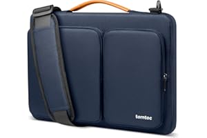 tomtoc 360° Custodia per 15 Pollici Nuovo MacBook Air 2025 M4/A3241 M3/A3114 M2/A2941, Borsa Business per 15'' Microsoft Surface Laptop 7/6, Dell XPS 15 Plus, MacBook Pro15, Acer HP Chromebook 14