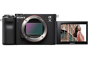 Sony Alpha 7C Spiegellose E-Mount Vollformat-Digitalkamera ILCE-7C (24,2 MP, 7,5cm (3 Zoll) Touch-Display, Echtzeit-AF) Body - schwarz