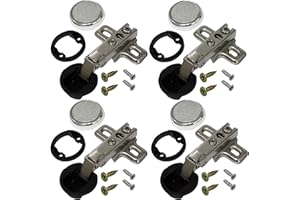 AERZETIX: 4 Stück Scharniere unsichtbar für Glastür Glas-Abdeckung Verborgen Glastür Scharnier C41032